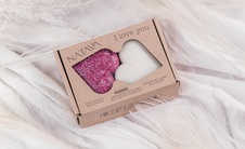 Dárková kazeta NATAVA srdce - tuhý šampon, balzám, mýdlenka