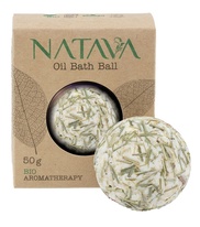 NATAVA olejová koule do koupele - Citronová tráva 50 g
