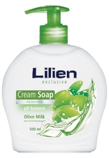 Lilien krémové tekuté mýdlo s dávkovačem - Oliva 500 ml