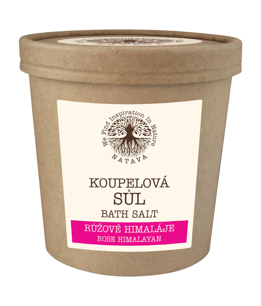 NATAVA Koupelová sůl - Růžové Himaláje 500 g