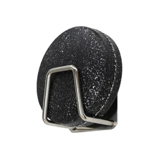 NATAVA Tuhý šampon - Aktivní uhlí 85 g + držák zdarma