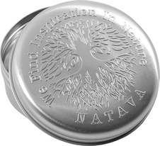 NATAVA hliníková cestovní mýdlenka - kulatá