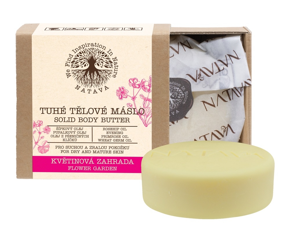 NATAVA Tuhé tělové máslo - Květinová zahrada