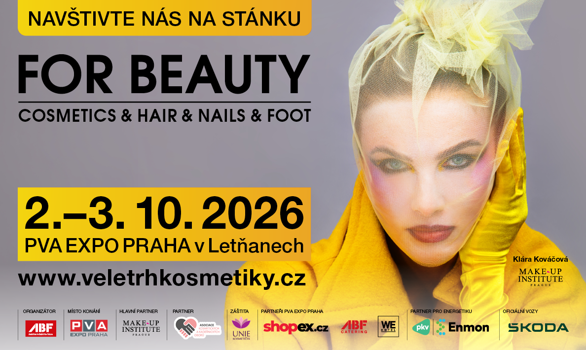 Pozvánka NATAVA na podzimní veletrh FOR BEAUTY 2.–3. října 2026 v PVA EXPO PRAHA v Letňanech
